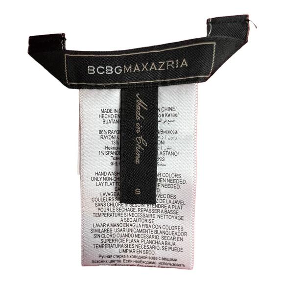 BCBG MaxAzria sz Small Color Block Stretch Knit Mini Skirt Womens - Picture 3 of 5